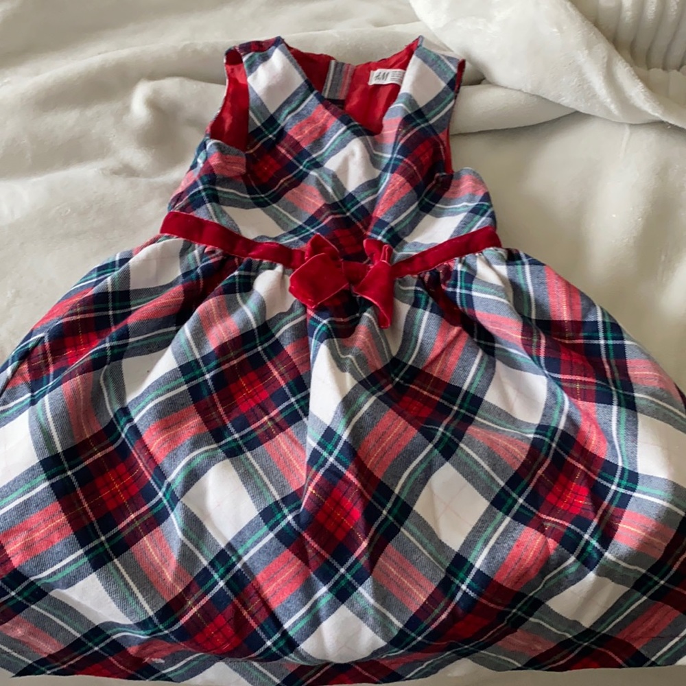 Toddler girl plaid dress